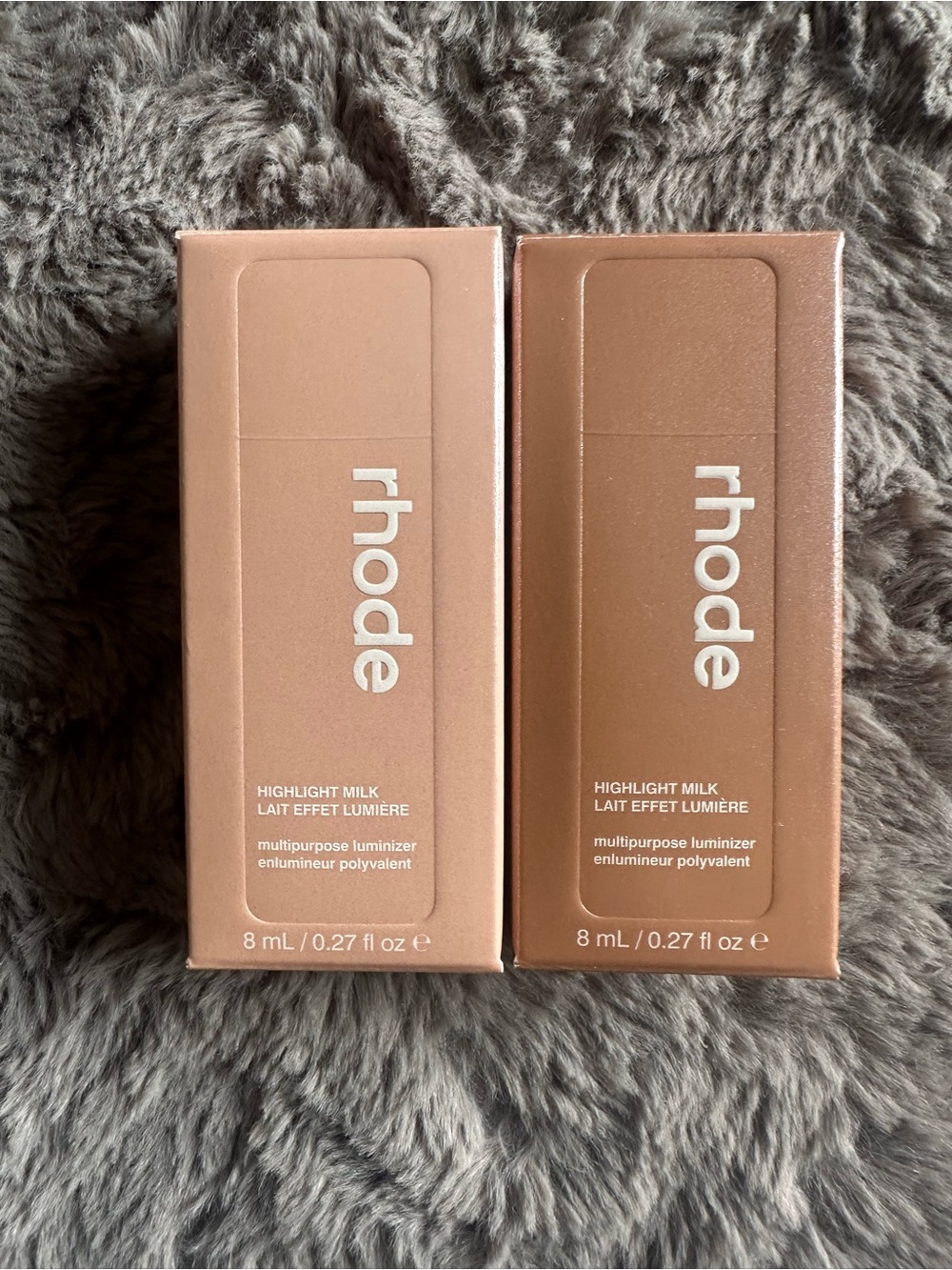 RHODE Highlight Milk Multipurpose Luminizer - Warm Peach & Warm Bronze Duo